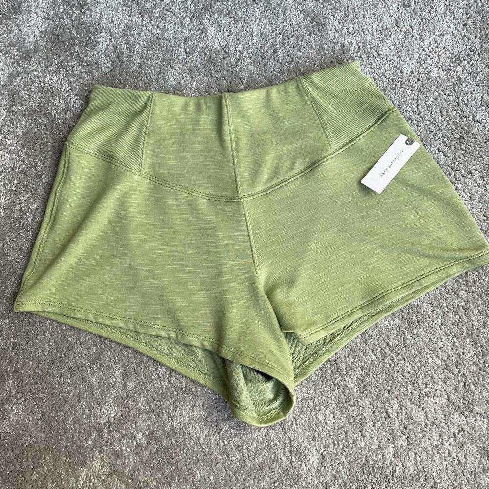 Anthropologie Daily Practice Shorts Womens S Green Corset Shorts Green Flowy